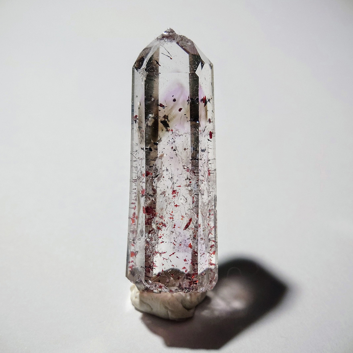 納米比亞-布蘭登堡金草莓幻影紫水晶 #時光隧道大師水晶 9.0g (254-7)